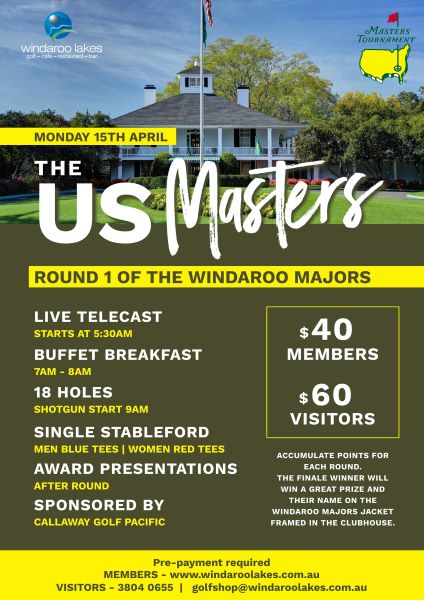 Us Masters  Round 1 Windaroo Majors Poster 1 Website
