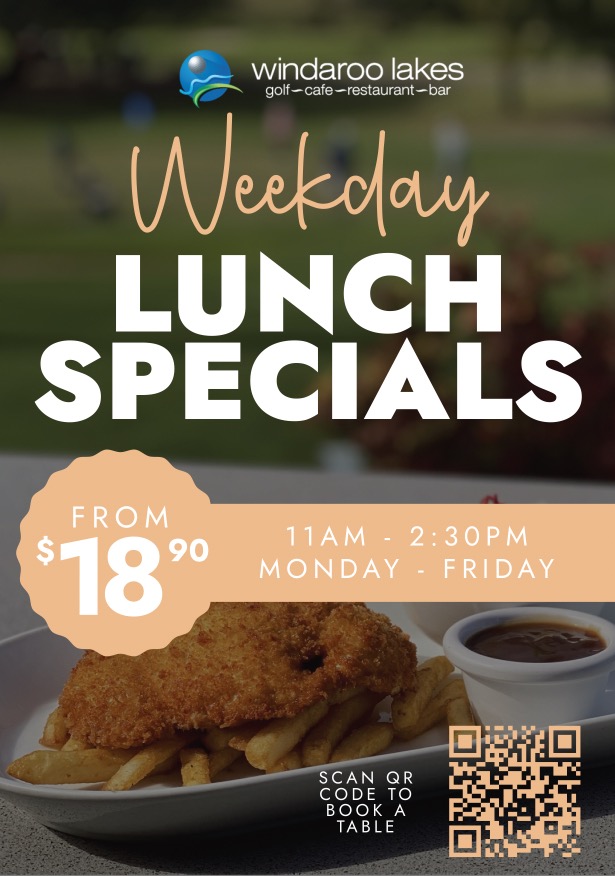 18.9 Weekday Specials Poster
