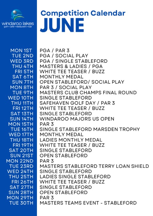 June Calendar