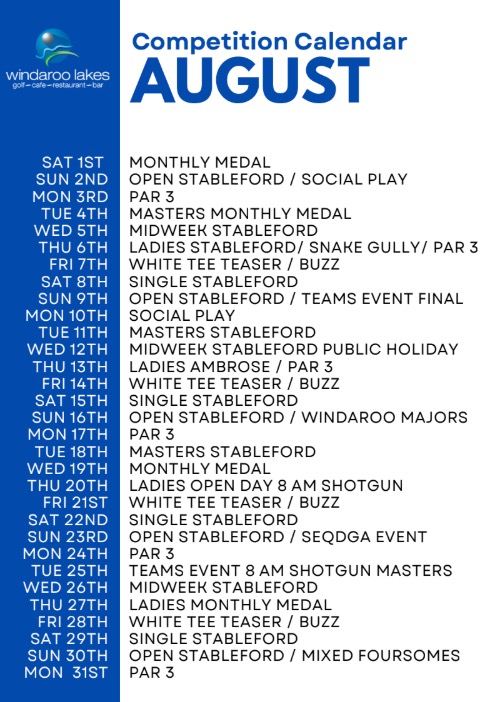 August Calendar